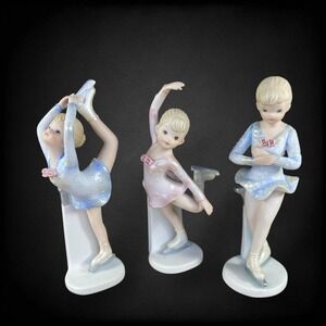 Lefton Christopher Collection Figurine Lot 1986 1988 Porcelain Vintage Set of 3